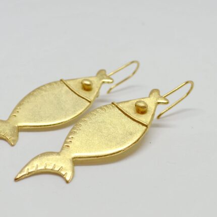 Large fish earrings